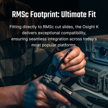 Osight K 6 MOA Compact Red Dot Optic RMSc Compatible Side-Loading Battery