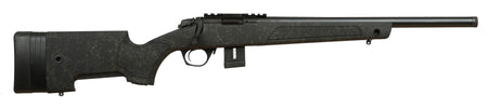 Bergara Rifles BMR009 BMR-X 22 WMR 10+1 18" Blued Heavy Threaded Barrel, Blued Picatinny Rail Receiver, Adj LOP Green w/Black Webbing Synthetic Stock