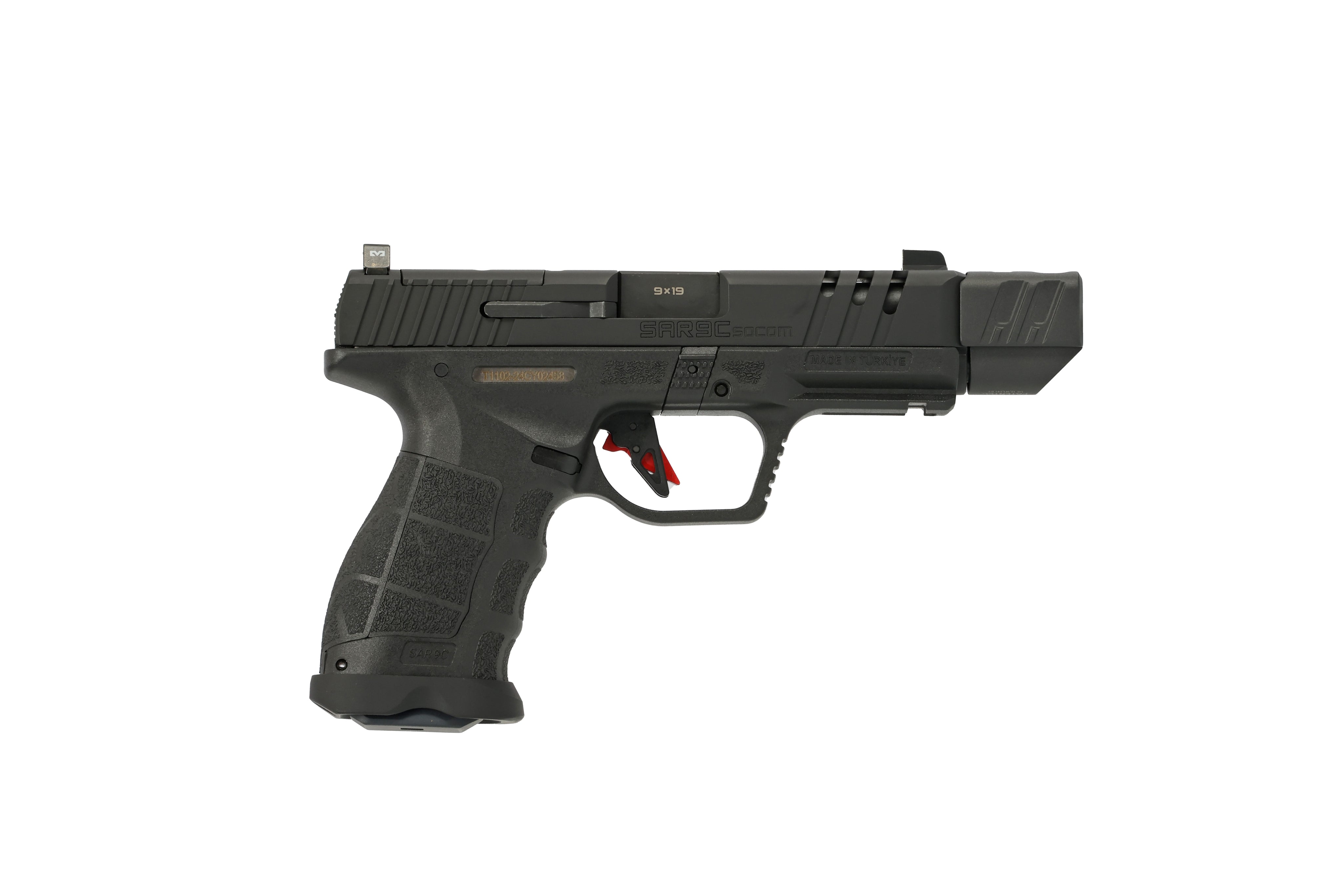 SAR USA 9CSOCOMBLC SAR9 SOCOM BL COM 9MM 15/21