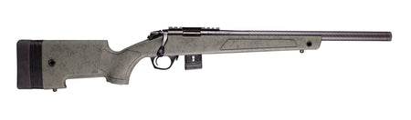 Bergara Rifles BMR010 BMR-X Carbon Fiber 22 WMR 10+1 18" Carbon Fiber Threaded Barrel, Black Cerakote Picatinny Rail Steel Receiver, Adj LOP Black w/Green Webbing Synthetic Stock