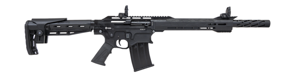 Citadel CBOSS2512CA Boss 25 *CA Compliant 12 Gauge Semi-Auto 3" 5+1 20" Matte Black Steel Barrel, Matte Black Picatinny Rail Receiver, Picatinny Rail Forend, Black Synthetic Stock, Black Polymer Grip