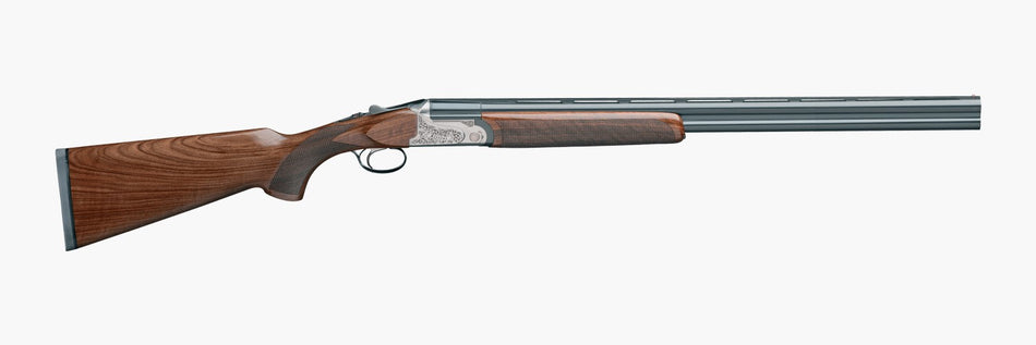 Rizzini USA 2403-12 BR110 Light Luxe 12 Gauge 28" O/U VR 2rd 3" Gray Anodized Turkish Walnut Fixed Pistol Grip Stock Right Hand (Full Size) Includes Multi-Choke