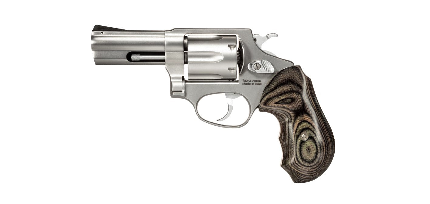 Rossi 2-RP639WD1 RP63 Small Frame 357 Mag 6rd 3" Stainless Steel Barrel, Cylinder & Frame Black/Gray Laminate Grip, Hammer Block Safety, Exposed Hammer
