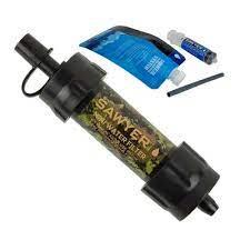 Sawyer MINI 0.1 Micron Water Filtration System Camo for Camping and Survival