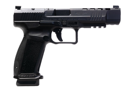 Canik HG6825N Mete SFx 9mm Luger 10+1 5.20" Black Nitride Match Grade Barrel, Black Optic Ready/Serrated Steel Slide, Black Polymer Frame w/Picatinny Rail, Aggressive Texture Grip