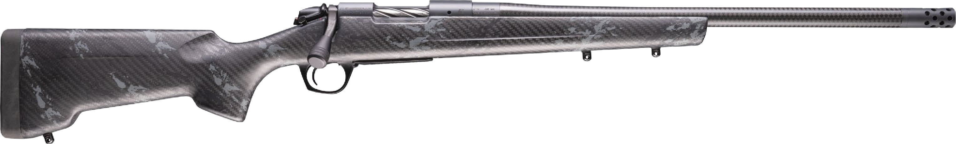 Bergara Rifles B14S1214CF B-14 Cima CF 22 Creedmoor 4+1 20" Carbon Fiber CURE Threaded Barrel, Sniper Gray Cerakote Steel Drilled & Tapped Receiver, Carbon Fiber w/Black & Gray Sponge Accents RTM Spor