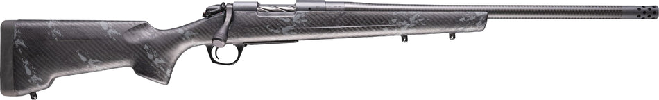 Bergara Rifles B14S1214CF B-14 Cima CF 22 Creedmoor 4+1 20" Carbon Fiber CURE Threaded Barrel, Sniper Gray Cerakote Steel Drilled & Tapped Receiver, Carbon Fiber w/Black & Gray Sponge Accents RTM Spor