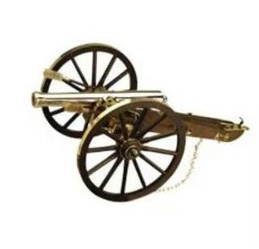 Mini Canon Napoleon III Gold Decorative Replica