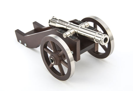 Mini Canon Yorktown Nickel 4.5" Desktop Replica
