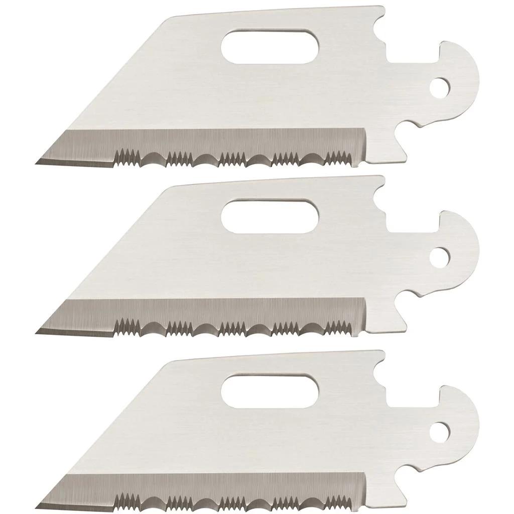 Cold Steel Click-N-Cut 3-Pack Serrated Utility Replacement Blades 2-1/2" Reverse Tanto