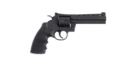 Colt Mfg PYTHONBM5RNS Python 357 Mag/38 Special 6 Shot 5" Matte Blued Vent Rib Carbon Steel Barrel, Cylinder & Frame, Black Rubber Grip, Exposed Hammer