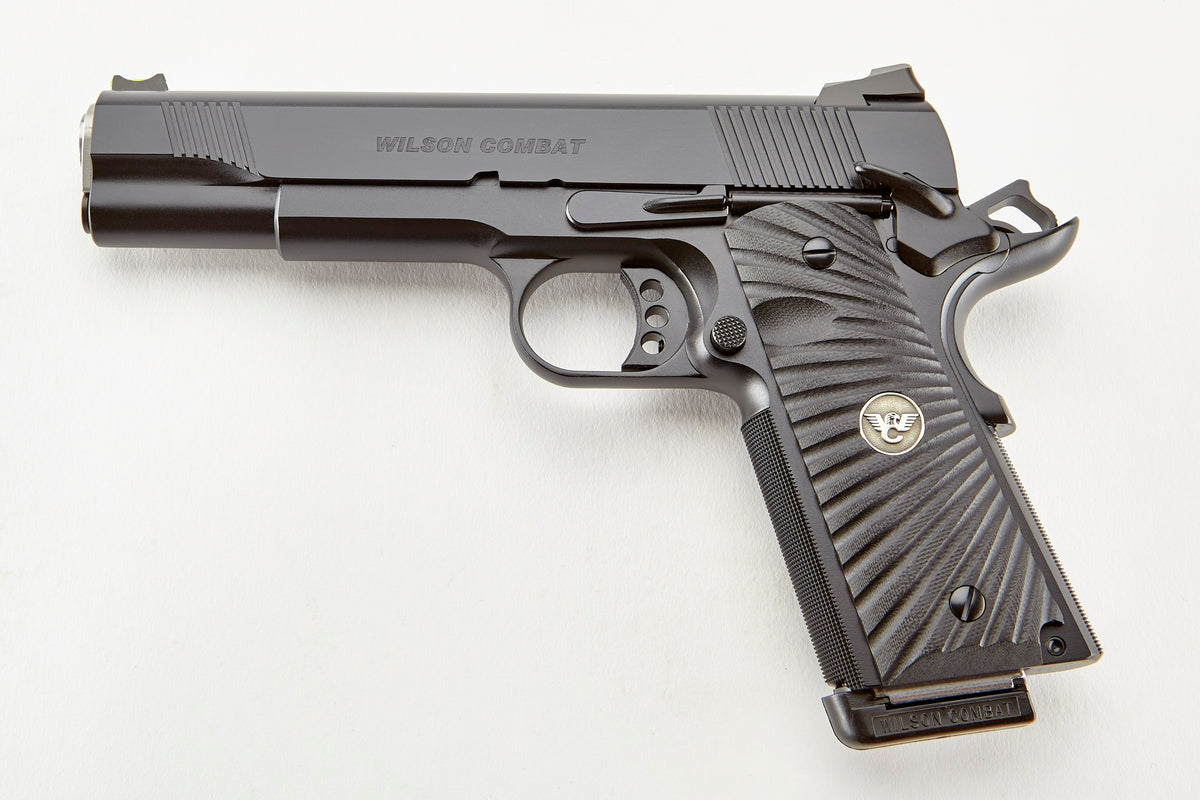 Wilson Combat CQBFS45 CQB 45 ACP 8+1 5" Full Size Carbon Steel Slide G10 Starburst Grip