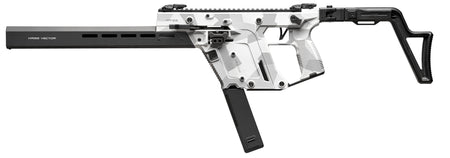 Kriss USA KV453CAD00 Vector CRB Gen3 45 ACP 30+1 16" Black Nitride Threaded Barrel, Arctic Delta Cerakote Receiver w/Picatinny Rail, M-LOK Handguard, Adjustable Folding Black Stock, White Polymer Grip
