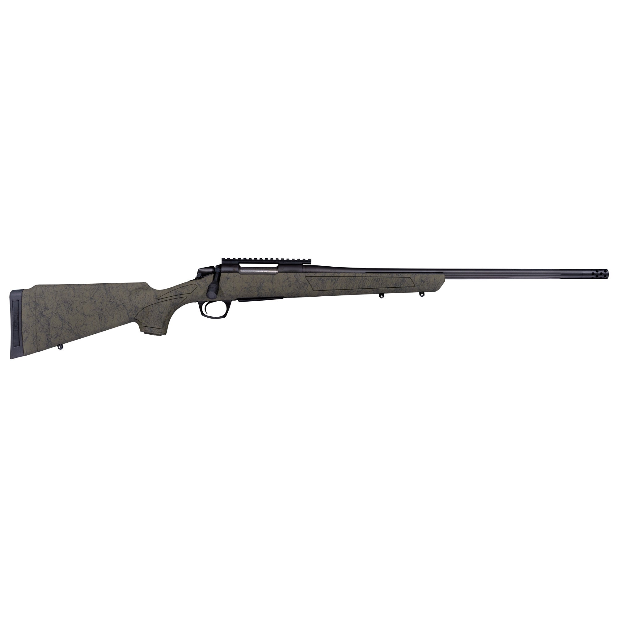 CVA CR3980G Cascade XT 22 Creedmoor 4+1 Graphite Black Cerakote Fluted Threaded Barrel, Graphite Black Cerakote Receiver w/Picatinny Rail, OD Green w/Black Webbing Adjustable Synthetic Stock