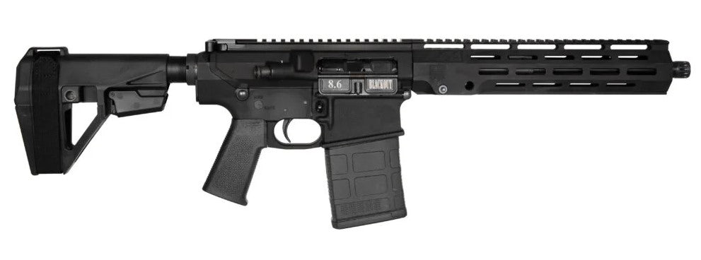 Diamondback DB1200W001 DB10 8.6 Blackout 20+1 12" Black Nitride 11" M-LOK Handguard SBA5 Brace Magpul MOE K2 Grip