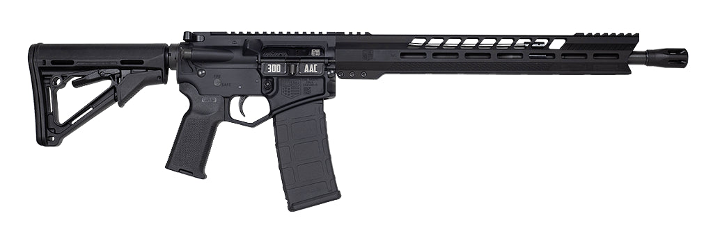 Diamondback DB1731B001 DB15 300 Blackout 30+1 16" Nitride Treated Heavy Barrel w/DBSB-IV Flash Hider, A3 Flattop Upper/Diamondback Black Gold Lower, 15" M-LOK Handguard, Magpul CTR Stock & K2 Grip