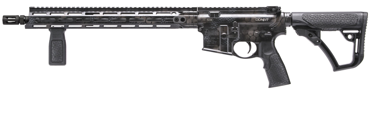 Daniel Defense 0212802267055 DDM4 V7 *CA Compliant 5.56x45mm NATO 16" 10+1 Rattlecan Cerakote 6 Position w/SoftTouch Overmolding Stock