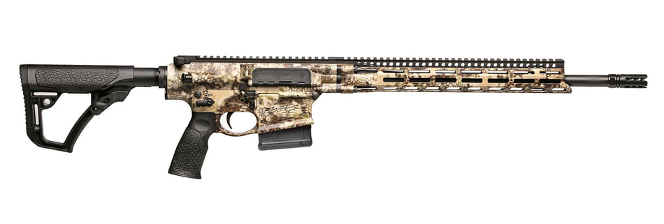 Daniel Defense 0215809282047 DD5 V4 Hunter 6.5 Creedmoor 18" 5+1 Kryptek Highlander Black 6 Position w/SoftTouch Overmolding Stock Black Polymer Grip Right Hand