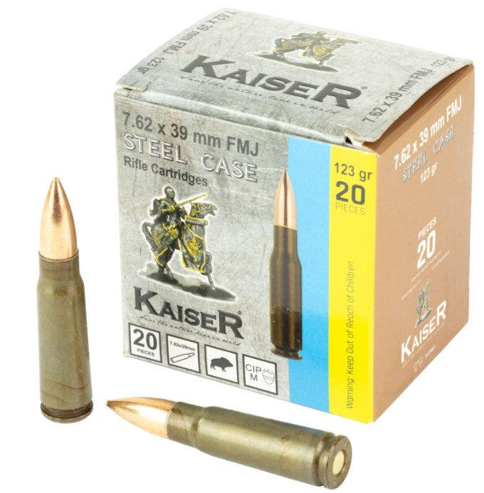 Century Arms 7.62x39mm  123 grain Full Metal Jacket ammunition