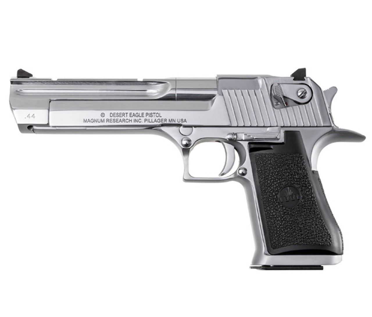 DESRT EAG 44M POLISH CHROME CA 6" BBL|RUBBER GRIPS|CA COMPLY