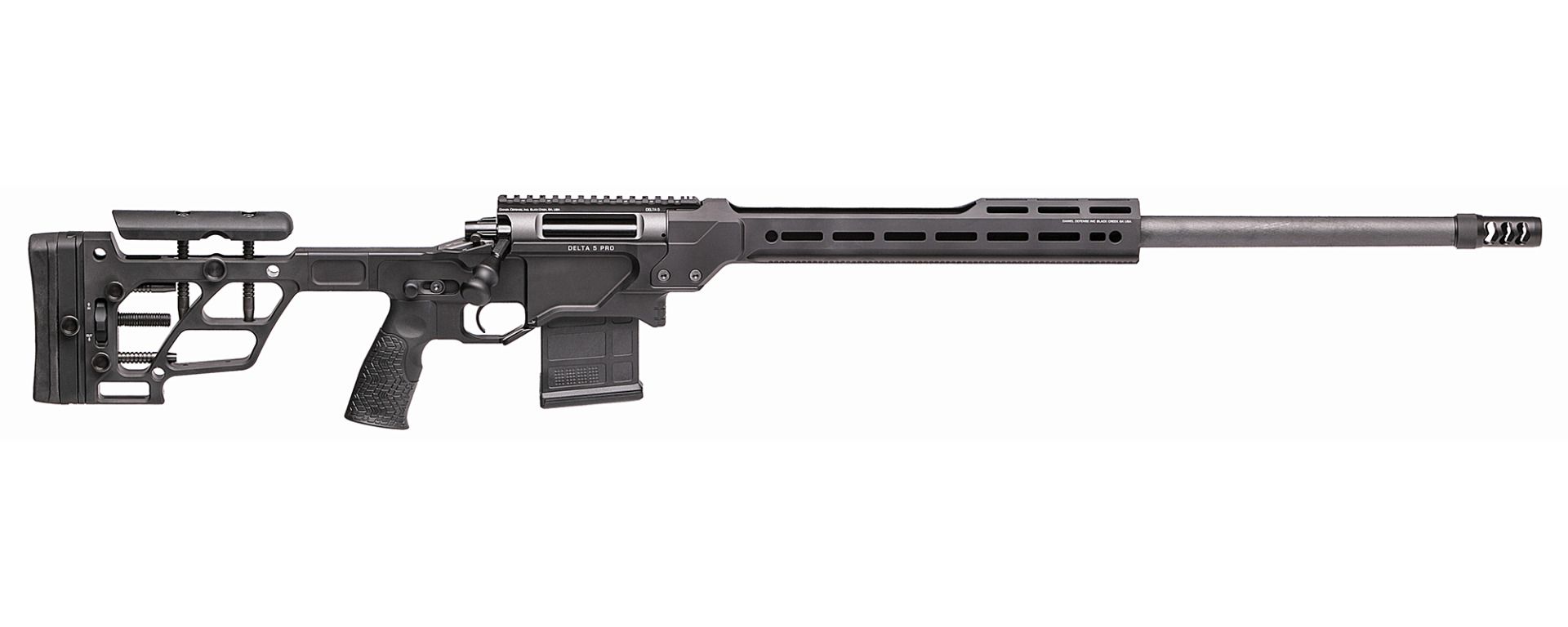 Daniel Defense 4215900305 Delta 5 Pro Varmint 6mm Creedmoor 26" 10+1 Black Cerakote Black Adjustable w/Adjustable Cheek Piece & LOP Stock Black Polymer Grip Right Hand