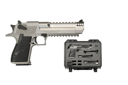Magnum Research DEXIX6SRMB Desert Eagle Mark XIX Component System Full Size 9+1 357 Mag/8+1 44 Mag/7+1 50 AE 6" Integral Muzzle Brake/Picatinny Rail Stainless Steel Barrel, Serrated Slide, Frame w/Be