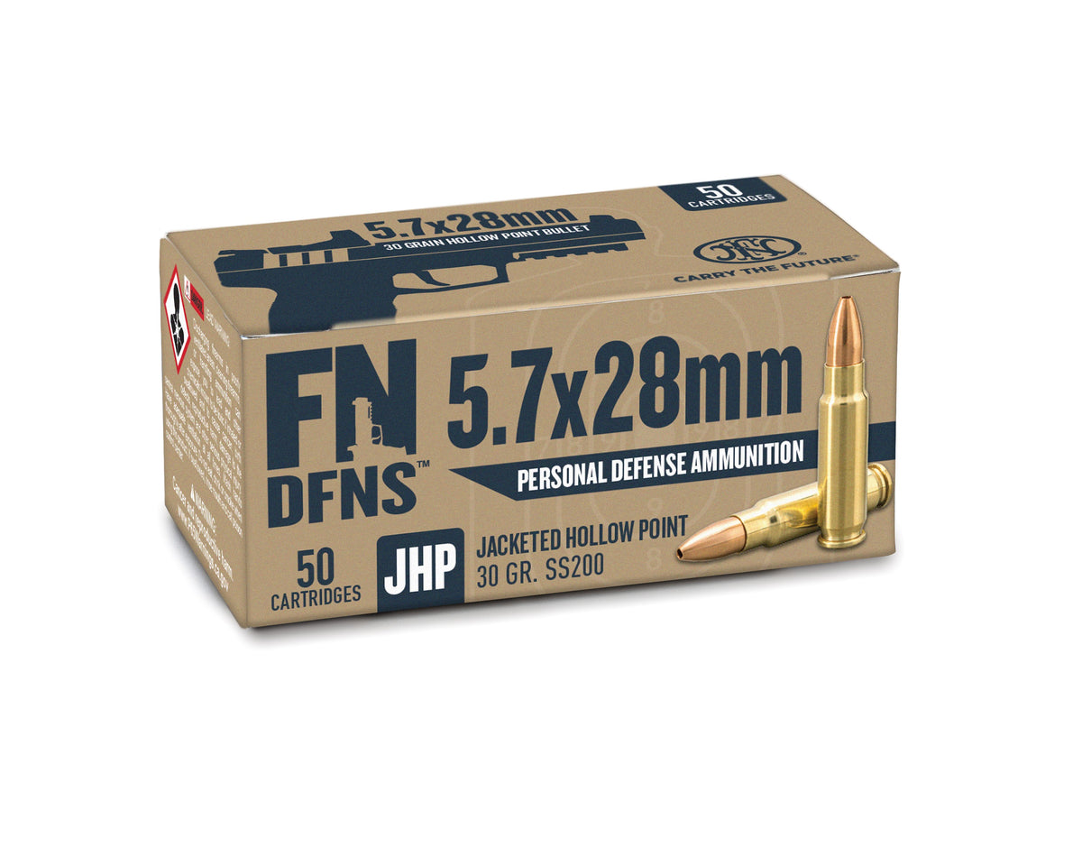 FN 5.7x28mm FN DFNS SS200 30 grain Jacketed Hollow Point ammunition