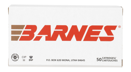 Barnes Bullets 32521 9mm Luger 115gr Sierra Jacketed Hollow Point 50 Per Box/10 Case