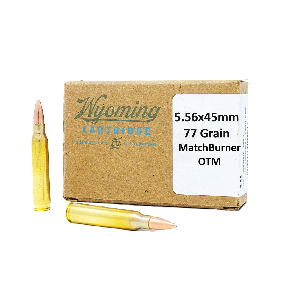 Wyoming Cartridge Company 5.56x45mm 77 Grain Sierra Match King(SMK) OTM.
