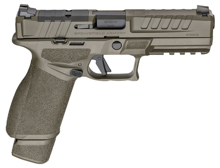 Springfield Armory EC9459GU Echelon Full Size 9mm Luger 20+1 4.50" Black Melonite Steel Barrel, OD Green Cerakote Optic Ready/Serrated Steel Slide & Polymer Frame w/Picatinny Rail, Textured Grip