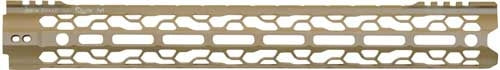 ODIN 15.5" M-LOK O2 Lite Free Float Handguard FDE AR-15