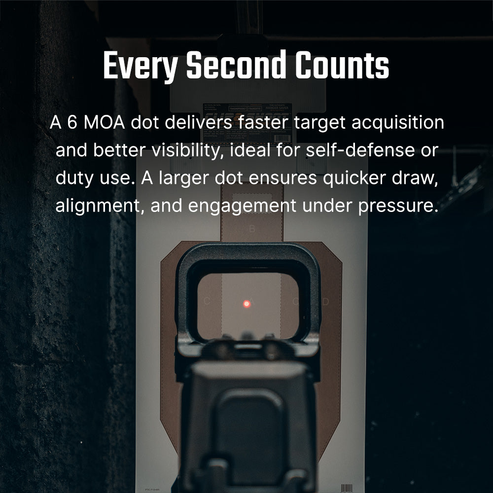Osight K 6 MOA Compact Red Dot Optic RMSc Compatible Side-Loading Battery
