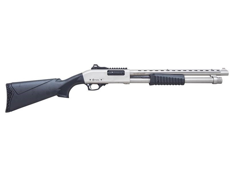 Citadel FRMN1220SYN Mariner 12 Gauge Pump 3" 4+1 18.50" Black Full Heat Shield Barrel, Black Picatinny Rail Steel Receiver, Fixed Black Synthetic Stock