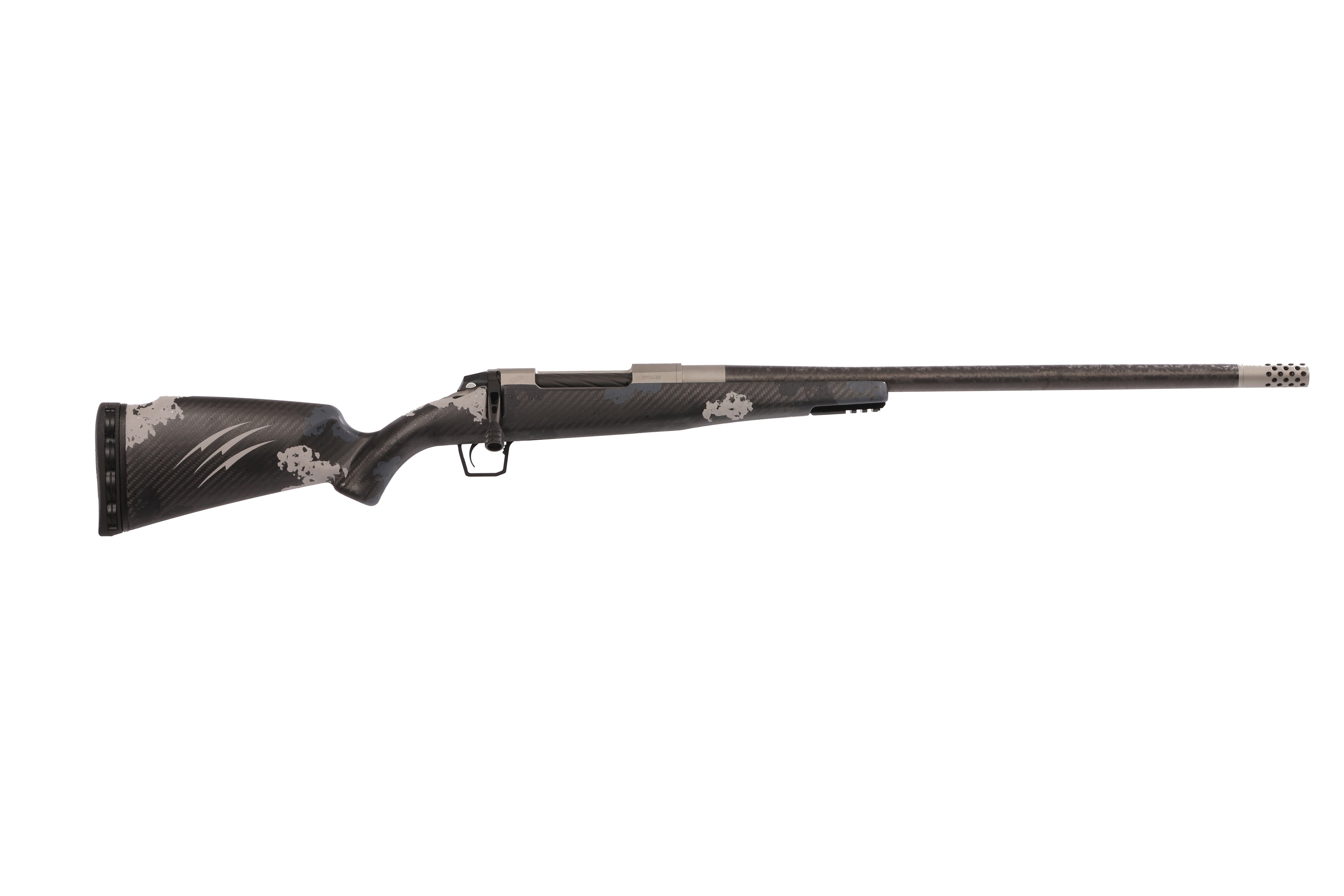 Fierce Firearms ROG7PRC22GP Carbon Rogue Full Size 7mm PRC 3+1 22" Hand Lapped/Match Grade Threaded Barrel, Glacier Cerakote Steel Receiver, Phantom Camo Fierce Rogue Carbon Fiber Stock