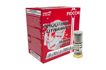 Fiocchi 12 Gauge Shotgun Ammo Shooting Dynamics 2.75 in 1-1/8 oz #8