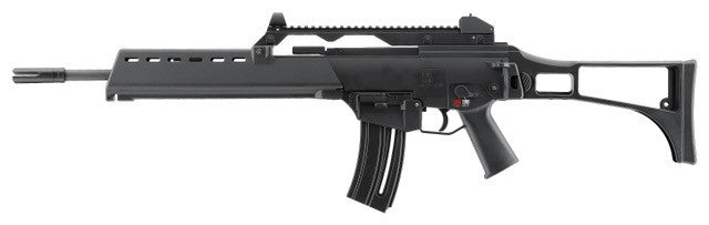 HK 81000994 G36 22 LR 20+1 18.13" Black Barrel w/Flash Suppressor, Black Receiver w/Picatinny Rail, Black Folding Synthetic Stock, Black Polymer Grip