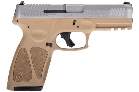 Taurus 1G3B949T15 G3 Full Size Frame 9mm Luger 15+1 4" Matte Stainless Steel Barrel, Matte Serrated Stainless Steel Slide, Tan Polymer Frame w/Picatinny Rail, Tan Polymer Grip, Right Hand