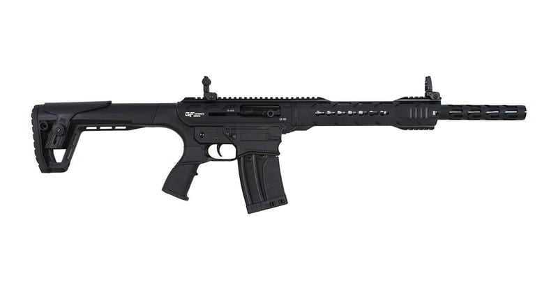 Gforce Arms GF251220 GF25 12 Gauge Semi-Auto 3" 5+1 20" Black Cerakote Spiral Threaded Barrel, Black Cerakote Picatinny Rail Aluminum Receiver, Black Adjustable Synthetic Stock w/Black Rubber Grip