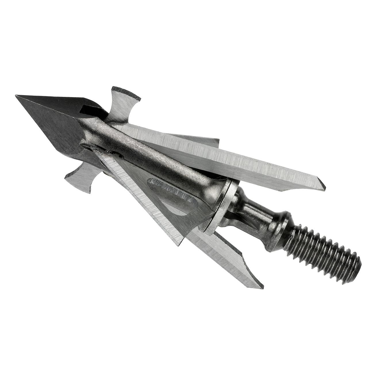 Muzzy Trocar HB-Hybrid 4-Blade 100 gr Crossbow Broadhead 1" Fixed 1-5/8" Expandable 3/pk