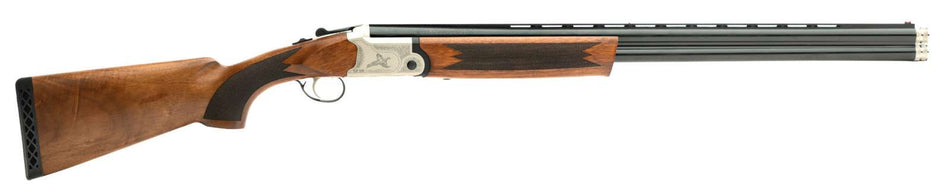 Gforce Arms GF52828 GF5 Filthy Pheasant Full Size 28 Gauge Break Open 3" 2rd 28" Black Over/Under Vent Rib Barrel, Nickel Plated Aluminum Receiver, Fixed Turkish Walnut Stock, 5 Chokes