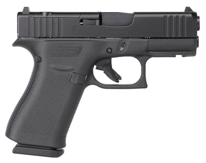 Glock UX4350201FRMOS G43X MOS Slim Sub-Compact 9mm Luger 10+1 3.41" Black GMB Barrel, Black Cerakote MOS Cut/Serrated Slide, Black Polymer Frame w/Beavertail, Black Textured Polymer Grip, Ambidextrous