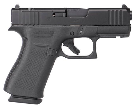 Glock UX4350201FRMOS G43X MOS Slim Sub-Compact 9mm Luger 10+1 3.41" Black GMB Barrel, Black Cerakote MOS Cut/Serrated Slide, Black Polymer Frame w/Beavertail, Black Textured Polymer Grip, Ambidextrous