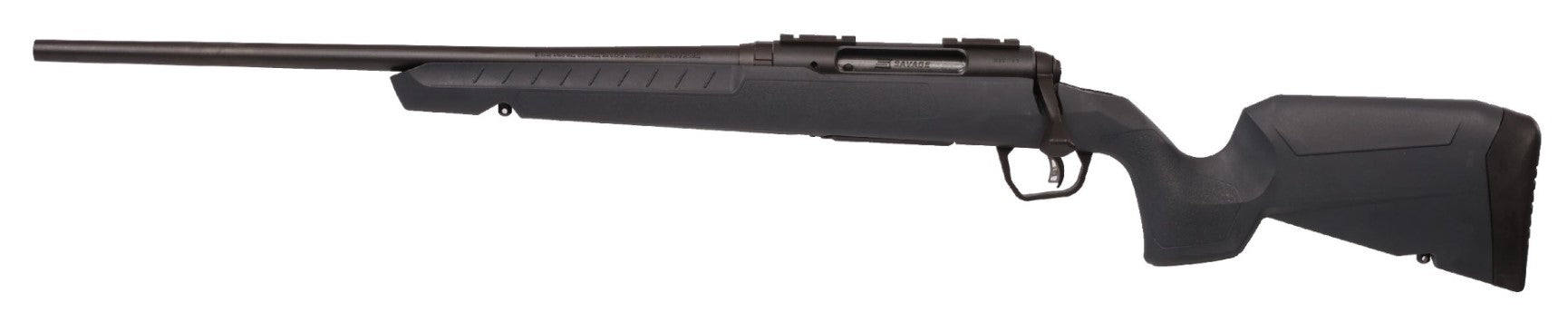 Savage Arms 32142 Axis 2 Compact 243 Win 4+1 20" Matte Black Heavy Sporter Barrel, Matte Black Drilled & Tapped Carbon Steel Receiver, Fixed Matte Gray Synthetic Stock, Left Hand