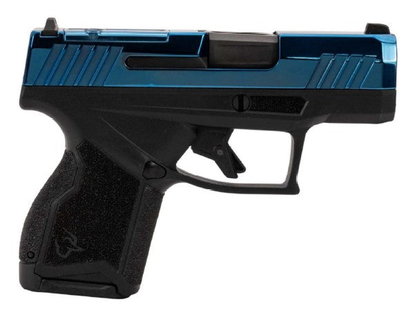 Taurus 1-GX4M931-B GX4 Micro-Compact Frame 9mm Luger 13+1 3.06" Satin Black DLC Stainless Steel Barrel, Blue PVD Serrated Alloy Steel Slide, Matte Black Stainless Steel Frame, Textured Grip
