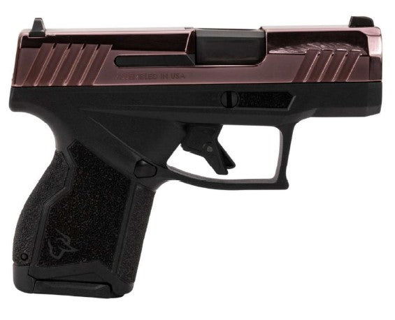 Taurus 1-GX4M931-RG GX4 Micro-Compact Frame 9mm Luger 13+1 3.06" Satin Black DLC Stainless Steel Barrel, Rose Gold PVD Serrated Alloy Steel Slide, Matte Black Stainless Steel Frame, Textured Grip