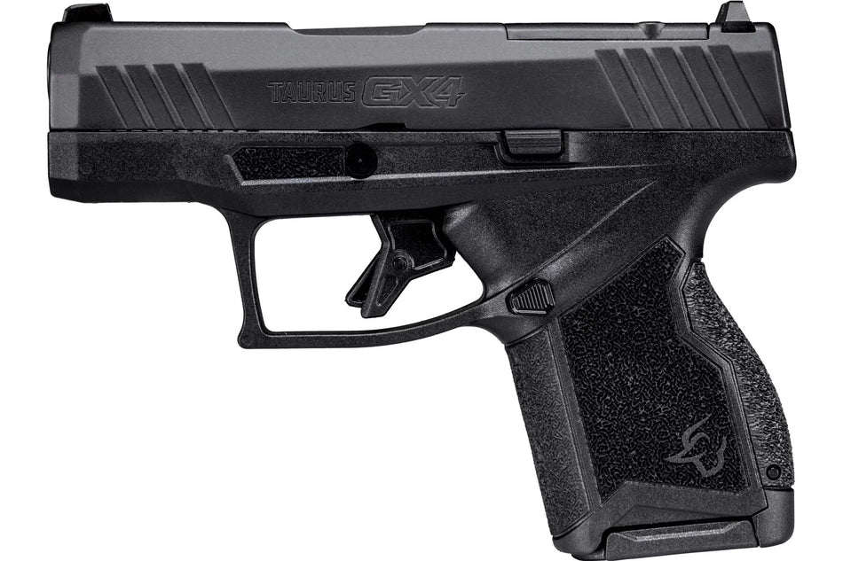 Taurus 1-GX4MP93110 GX4 Toro 9mm Luger 3.06" 10+1 Black Frame Black Nitride Steel Slide with T.O.R.O Cuts Black Interchangeable Backstrap Grips Right Hand Includes 2 Magazines