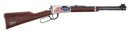 Henry H001Y250 America's 250th Anniversary Tribute Edition Youth 22 S/L/LR 13/14/18+1 16.50" Blued Octagon Barrel, Polished Nickel Plating Hardened Brass Grooved Receiver, American Walnut Straight Gri