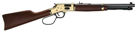 Henry H006GL Side Gate 44 Mag/44 Special 10+1 20" Blued Octagon Barrel, Polished Brass Rec, American Walnut Stock, Adj. Sight, Large Loop Lever