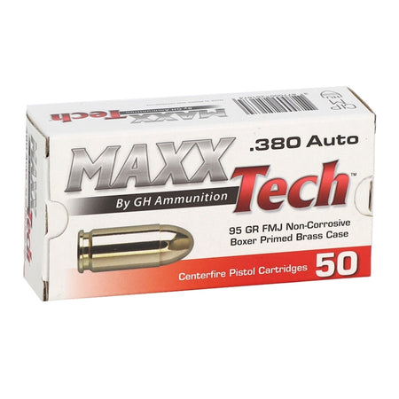 Tulammo MAXXTech .380 ACP/Auto 95 Gr FMJ 918 FPS