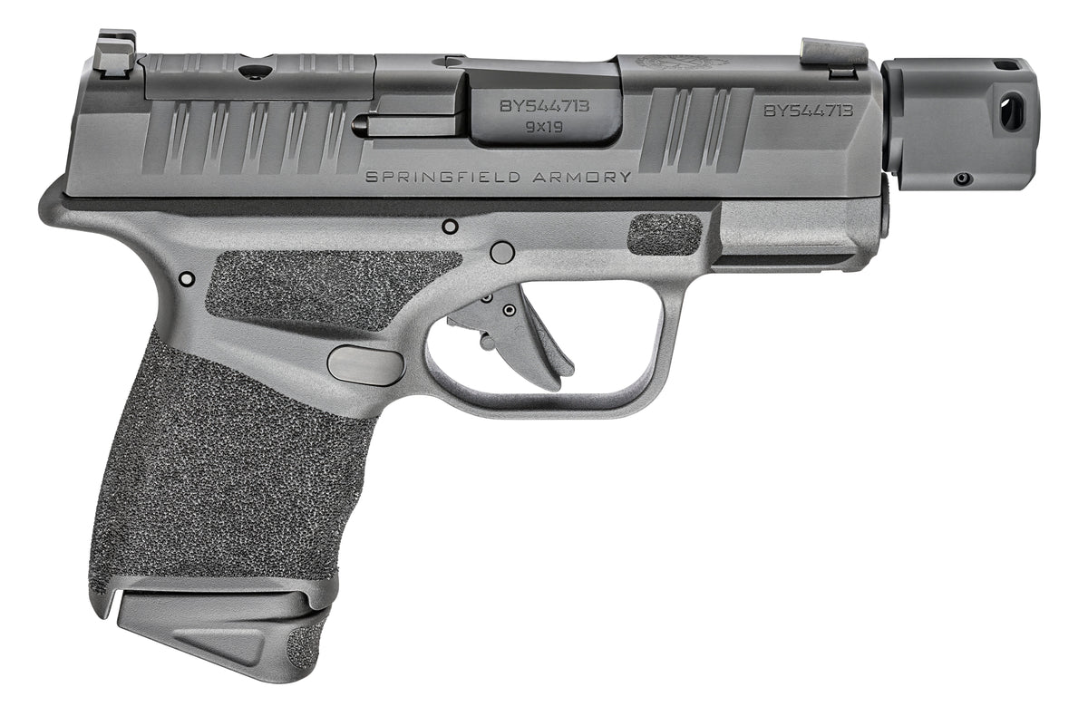 Springfield Armory HC9389BTOSP Hellcat Micro-Compact RDP 9mm Luger 13+1/11+1 3.80" Threaded/Compensated Barrel, Black Polymer Frame w/Picatinny Acc. Rail & Adaptive Grip Texture, Optic Ready Slide
